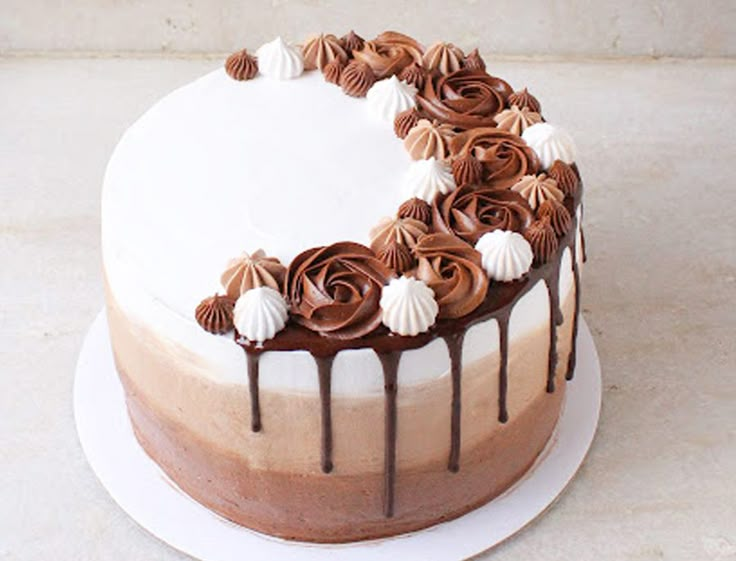 Tuxedo Cake (Mix Of Vanilla With White Truffle And Chocotruffle With Alternate Layers)